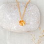 Hawthorn Blossom Necklace In Gold Plated Silver, thumbnail 1 of 2
