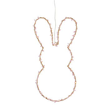 Battery LED Easter Bunny Hanging Wall Light Decoration, 3 of 3
