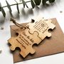 Jigsaw Wooden Save The Date, thumbnail 2 of 4