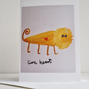 Lion Heart Leo / Valentines Card, 4 of 7