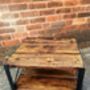 Industrial Reclaimed Coffee Table Tv Unit 295, thumbnail 4 of 5