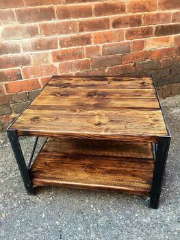 Industrial Reclaimed Coffee Table Tv Unit 295, 4 of 5