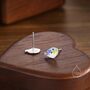 Enamel Cute Puffer Fish Stud Earrings Sterling Silver, thumbnail 6 of 11