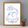 Personalised Child's Christening Name Print, thumbnail 1 of 3