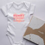 Mummy Will You Be Daddy’s Valentine Baby Grow, thumbnail 1 of 5