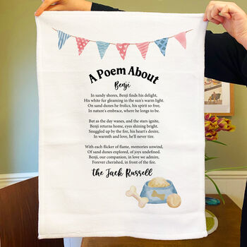 Personalised Pet Poem Tea Towel, 4 of 7