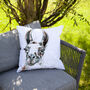 Inky Llama Outdoor Cushion For Garden Furniture, thumbnail 1 of 9