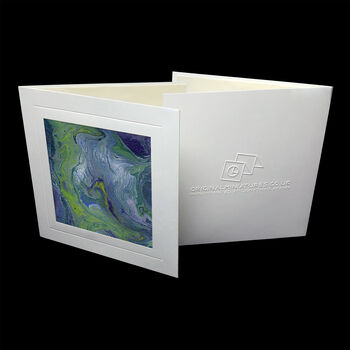 Set Of Four Hand Painted Greeting Cards 'Wave Four', 2 of 6
