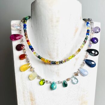 Neon Fantasy Ethiopian Opal Necklace, 8 of 12
