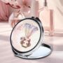 Personalised Compact Mirror With Cartoon Lady And Name, thumbnail 3 of 7