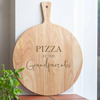 Personalised Wooden Family Pizza Board, 2 of 5