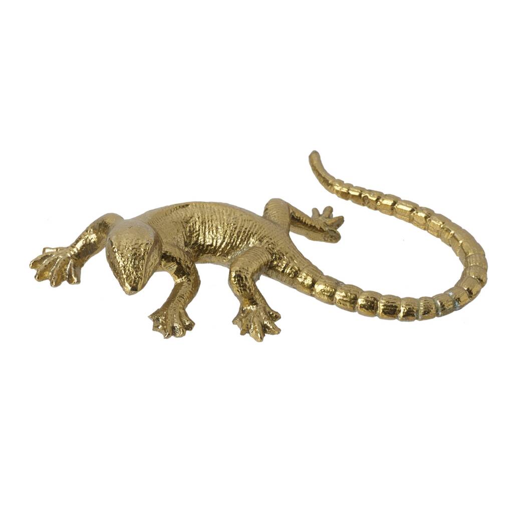 Gold Decorative Lizard By Ella James | notonthehighstreet.com