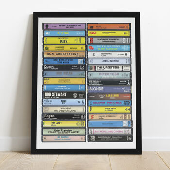 50th Birthday Print Music From 1976 Personalised, 6 of 8