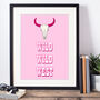 Wild Wild West Bull's Skull Art Print, thumbnail 1 of 3