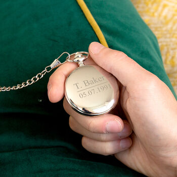 Personalised Message And Date Pocket Watch Rose Gold, 2 of 6