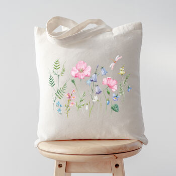 Wild Flowers Tote Shopping Bag, 2 of 2