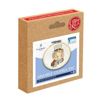 Beatrix Potter Amiable Guinea Pig Mini Cross Stitch Kit, 3 of 4