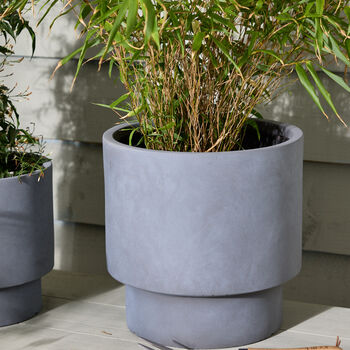 Noma Grey Footed Planter, 2 of 10