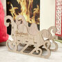 Personalised Wooden Sleigh Decoration, thumbnail 2 of 4