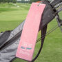 Personalised I Hate Golf Novelty Golf Towel, thumbnail 1 of 12