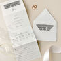 Bespoke Venue Concertina Wedding Invitations, thumbnail 1 of 4