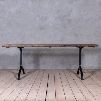 Forth Solid Wood Industrial Dining Table, 2 of 5