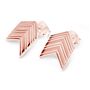 Arrow Studs Rose Gold Vermeil Plated, thumbnail 1 of 4