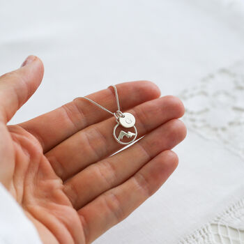 Sterling Silver Personalised Mountain Necklace – Adventure Gift, 3 of 12