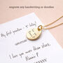 Large Personalised Solid 9ct Yellow Gold Photo Locket Necklace, thumbnail 2 of 5