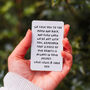 Three Photo And Message Metal Wallet Card, thumbnail 2 of 4