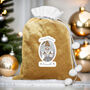 Personalised Gonk Luxury Pom Pom Gold Sack, thumbnail 1 of 4