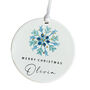 Christmas Ceramic Ornament With Custom Name, thumbnail 3 of 7