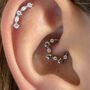 Hearts Desires 8mm Titanium Daith Hoop, thumbnail 1 of 5