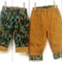 Reversible Jungle Cheetah Kids Cotton Trousers, thumbnail 8 of 8