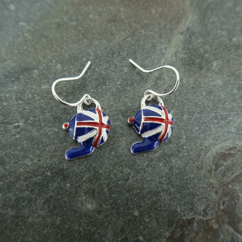 British Union Jack Teapot Dangly Earrings, 2 of 3