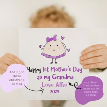Happy First Mother's Day As My Grandmother Card C, 2 of 4
