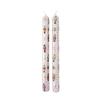 Nutcracker Design Pack Of Two Advent Candles, 3 of 5