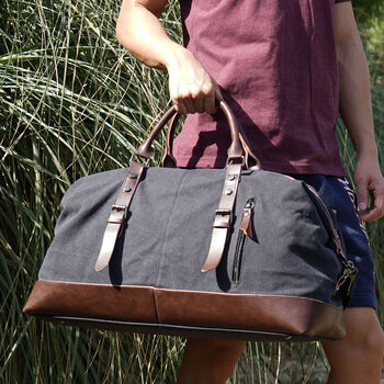 Canvas Classic Holdall Duffel Bag, 2 of 12