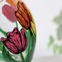 Tulip Hand Painted Wine Glass, thumbnail 4 of 7