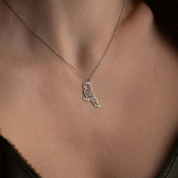Sterling Silver Parrot Necklace, 4 of 10