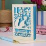 Personalised Papercut Fox Birthday Card, thumbnail 3 of 10