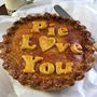 Large 'Pie Love You' Pork Pie, thumbnail 4 of 5
