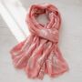 Metallic Silver Branch Scarf, thumbnail 2 of 6