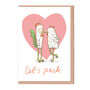 Let's Peck Funny Chicken's Valentine's Card, thumbnail 2 of 2
