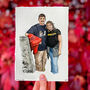 Personalised Couple's People Portrait In Watercolour, thumbnail 2 of 7