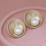 9ct Gold Pearl Earrings. Solid Gold Stud Earrings, thumbnail 9 of 11