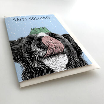 Snowy Pooch Dog Christmas Card, 3 of 6