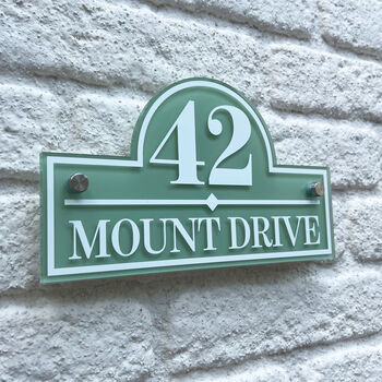 Personalised House Sign Road, Number And Design, 10 of 10