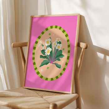 Primrose Floral Art Print, 5 of 5