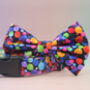 Multicoloured Confetti Dog Bow Tie, thumbnail 5 of 11